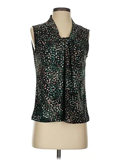 Pre-owned Kasper Sleeveless Blouse In Green