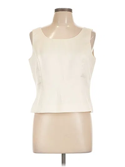 Pre-owned Kasper Sleeveless Blouse In Ivory