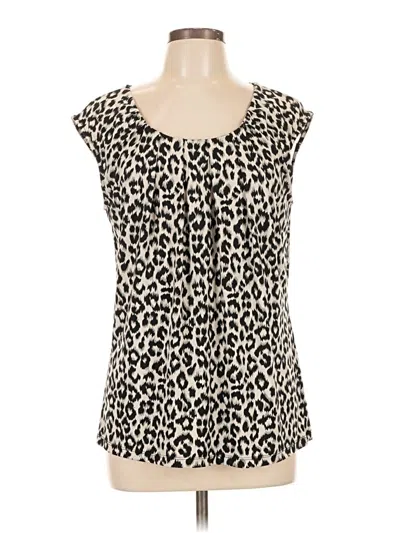 Pre-owned Kasper Sleeveless Blouse In Ivory