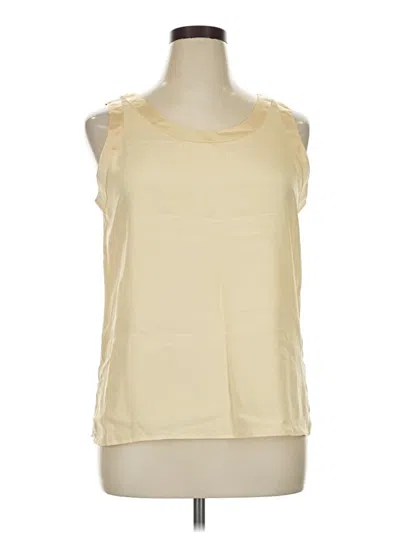 Pre-owned Kasper Sleeveless Blouse In Ivory