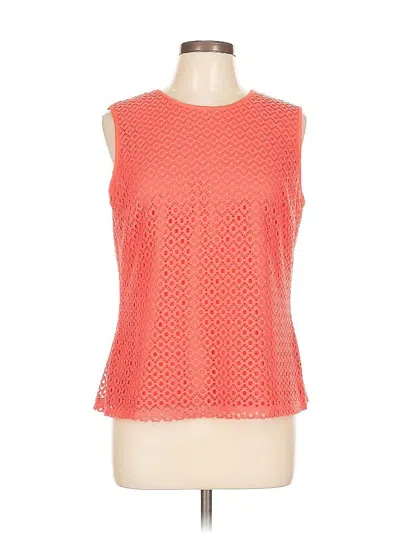 Pre-owned Kasper Sleeveless Blouse In Orange