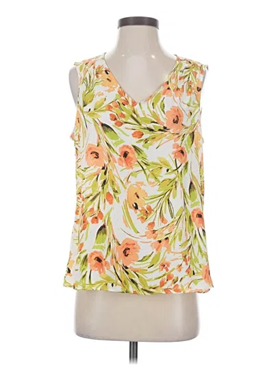 Pre-owned Kasper Sleeveless Blouse In Orange