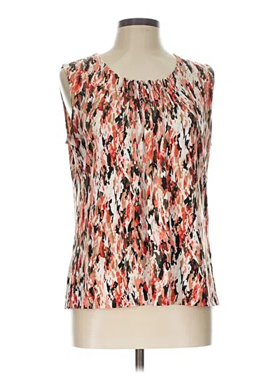 Pre-owned Kasper Sleeveless Blouse In Orange