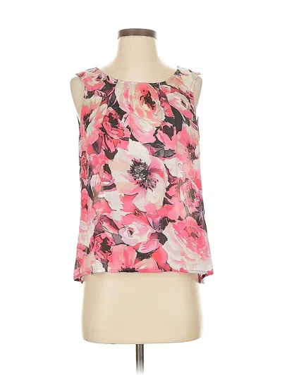 Pre-owned Kasper Sleeveless Blouse In Pink
