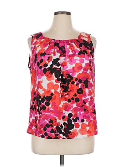 Pre-owned Kasper Sleeveless Blouse In Pink