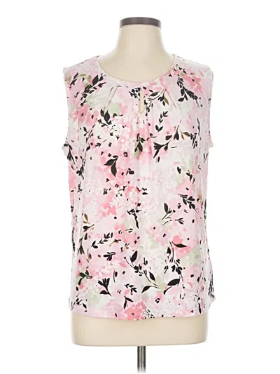 Pre-owned Kasper Sleeveless Blouse In Pink