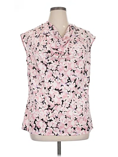 Pre-owned Kasper Sleeveless Blouse In Pink