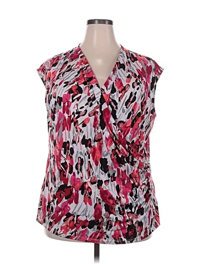 Pre-owned Kasper Sleeveless Blouse In Pink