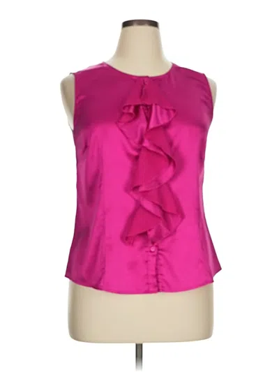 Pre-owned Kasper Sleeveless Blouse In Pink