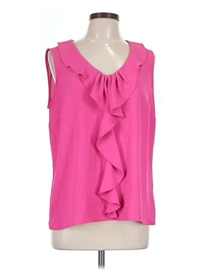 Pre-owned Kasper Sleeveless Blouse In Pink