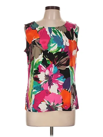 Pre-owned Kasper Sleeveless Blouse In Pink