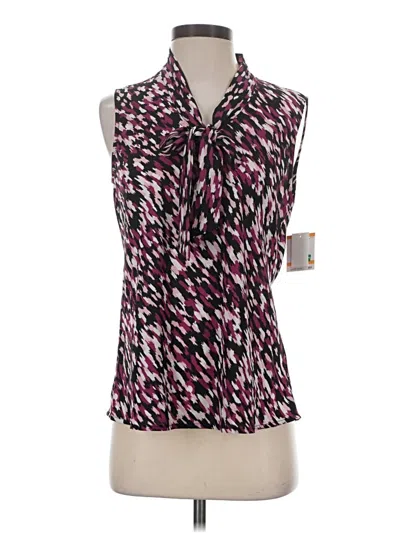 Pre-owned Kasper Sleeveless Blouse In Multi