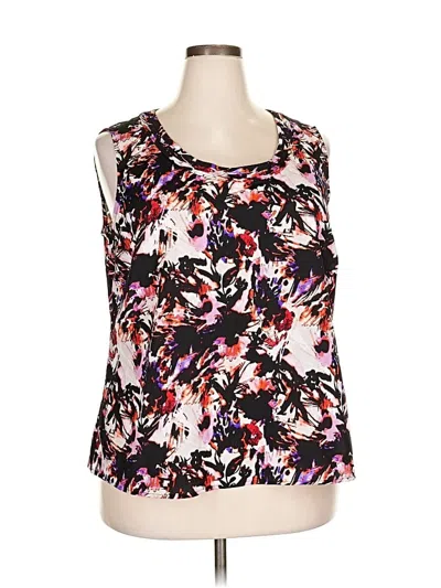 Pre-owned Kasper Sleeveless Blouse In Purple