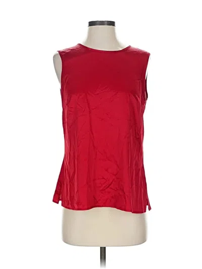 Pre-owned Kasper Sleeveless Blouse In Red