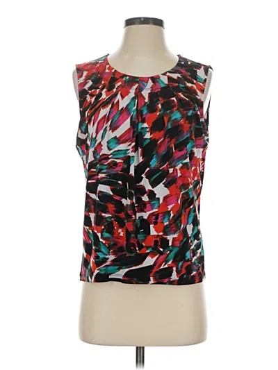 Pre-owned Kasper Sleeveless Blouse In Red