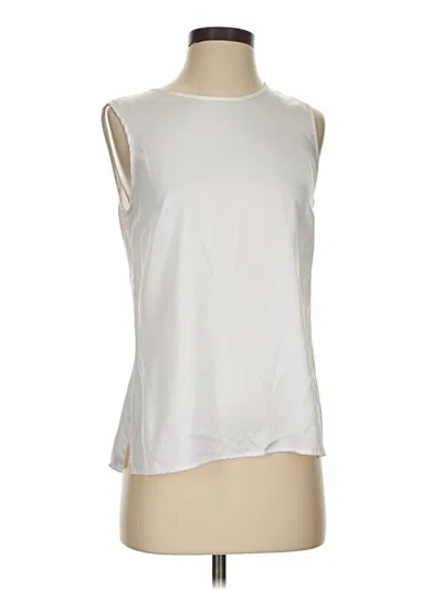 Pre-owned Kasper Sleeveless Blouse In Silver