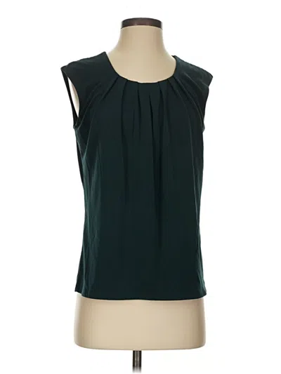 Pre-owned Kasper Sleeveless Blouse In Teal