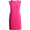 Kasper Sleeveless Princess Seam Sheath Dress In Pink Perfection