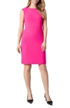 Kasper Women's Sleeveless Princess-seam Sheath Dress In Pink Perfection