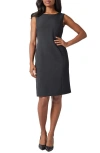 Kasper Sleeveless Stretch Sheath Dress In Black