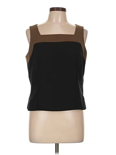 Pre-owned Kasper Sleeveless Top Black Strapless Neckline Tops