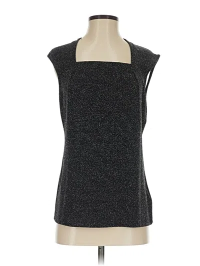 Pre-owned Kasper Sleeveless Top Gray Cowl Neck Tops