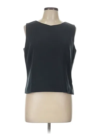 Pre-owned Kasper Sleeveless Top Gray Scoop Neck Tops