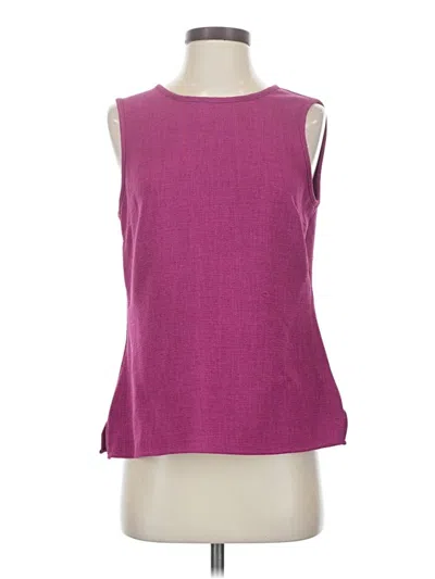 Pre-owned Kasper Sleeveless Top Purple Boatneck Tops