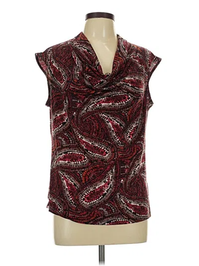 Pre-owned Kasper Sleeveless T-shirt In Burgundy