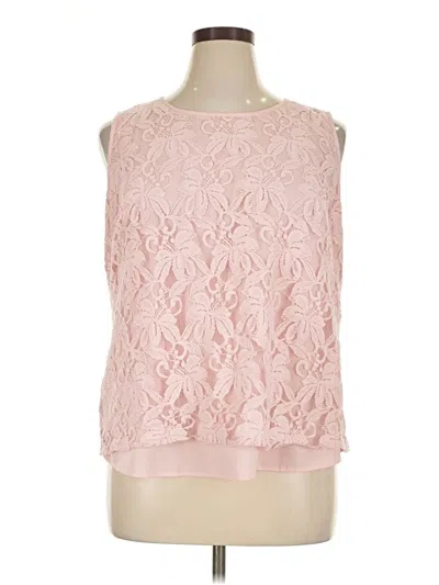 Pre-owned Kasper Sleeveless T-shirt In Pink