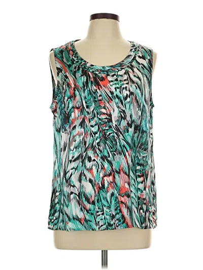 Pre-owned Kasper Sleeveless T-shirt In Teal
