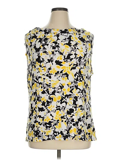 Pre-owned Kasper Sleeveless T-shirt In Yellow