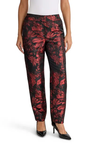 Kasper Slim Leg Pants In Multi