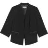 Kasper Stretch Crepe Jacket In Black