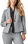 Kasper Stretch Crepe One-button Blazer