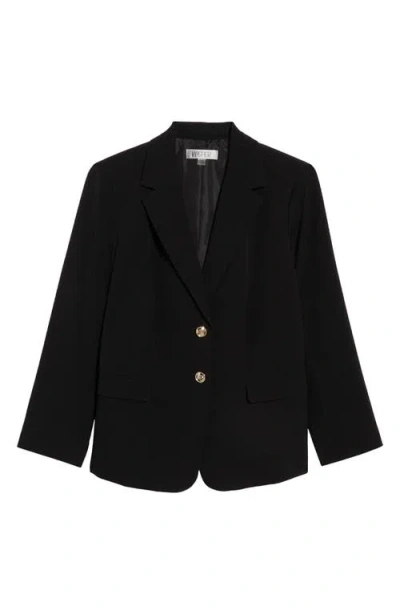 Kasper Stretch Crepe Two-button Blazer