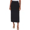 Kasper Stretch Midi Skirt In Black