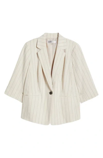 Kasper Stripe One-button Blazer