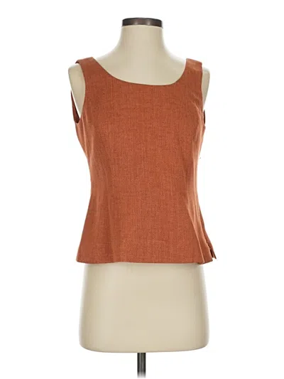Pre-owned Kasper Sweater Vest In Orange