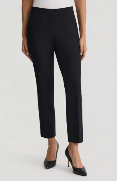 Kasper The Audrey Pull-on Straight Leg Pants In Black