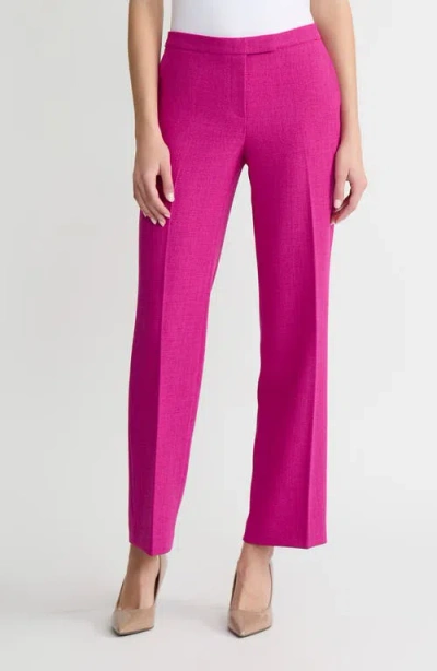 Kasper The Claire Flat Front Pants In Pink