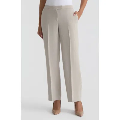Kasper The Claire Pebble Crepe Pants In Summer Straw