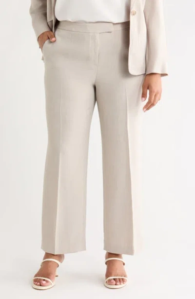 Kasper The Claire Pebble Crepe Pants In White