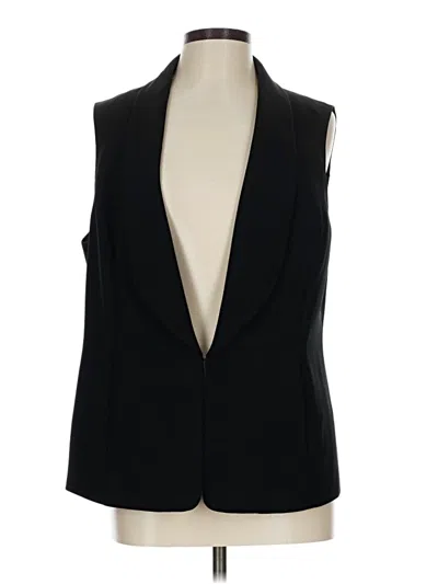 Pre-owned Kasper Tuxedo Vest In Black