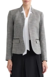 Kasper Tweed Jacket In Gray