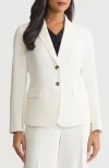 Kasper Two-button Blazer In White