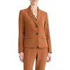 Kasper Two Button Jacket In Brown