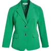 Kasper Two-button Blazer In Green