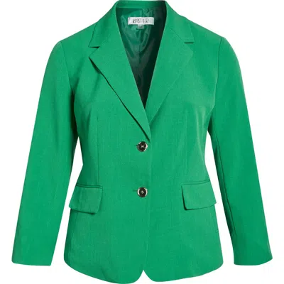 Kasper Two-button Blazer In Green