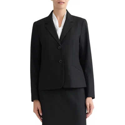 Kasper Two-button Blazer In Black